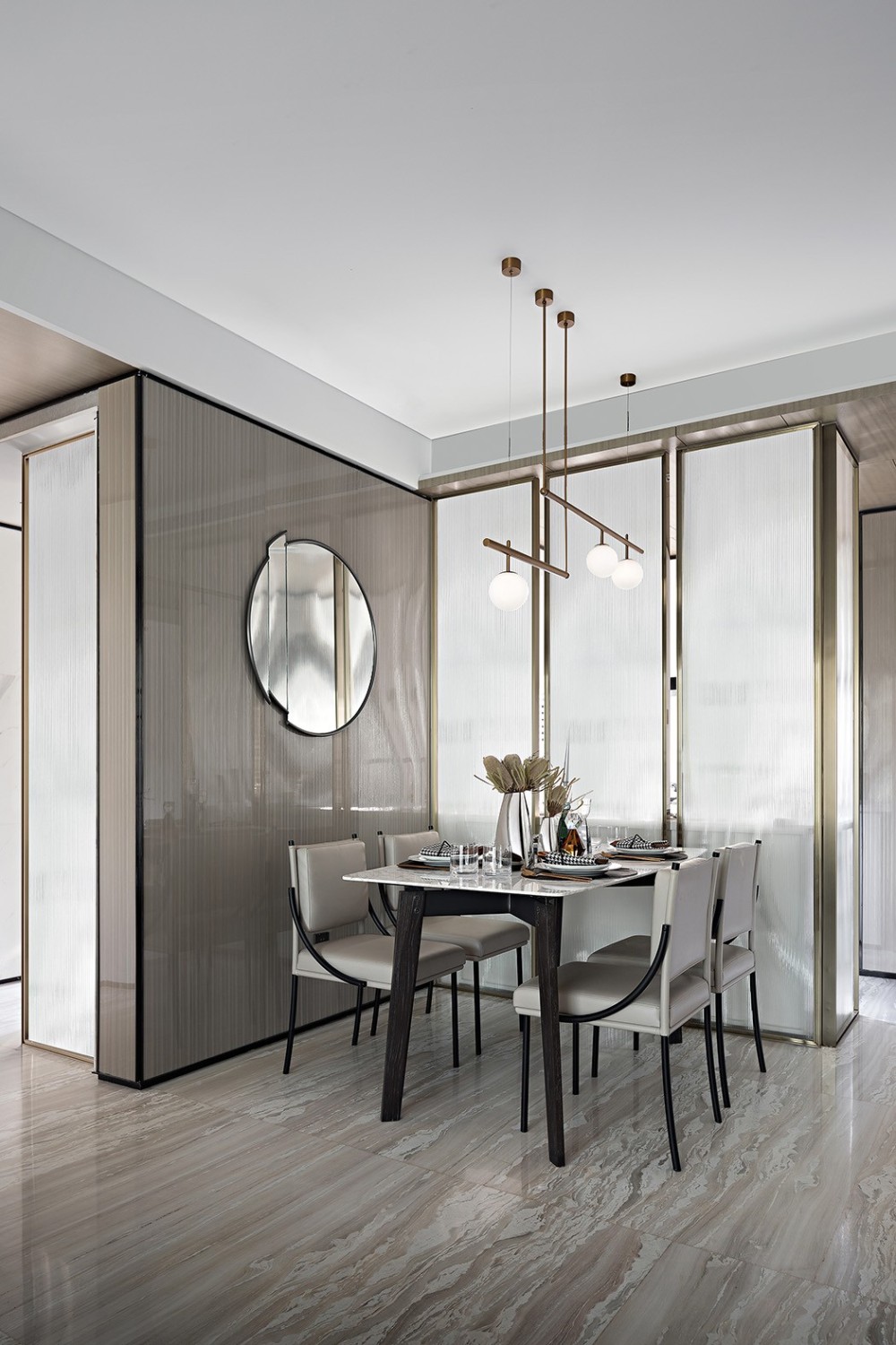 现代简约风格室内家装案例效果图-餐厅 现代简约风格室内家装案例效果图-餐厅