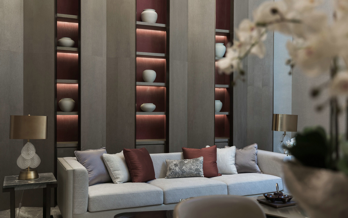 新中式风格别墅室内设计家装案例-客厅 新中式风格别墅室内设计家装案例-客厅