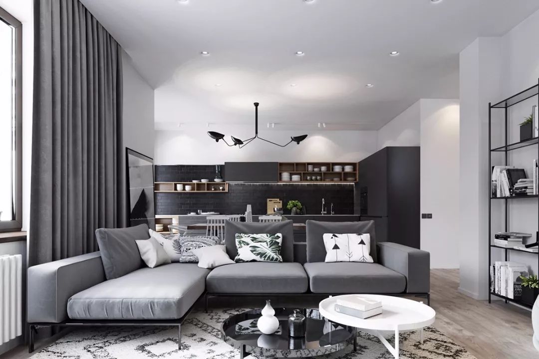 佛山装修公司现代极简风格复式装修效果图-客厅 佛山装修公司现代极简风格复式装修效果图-客厅